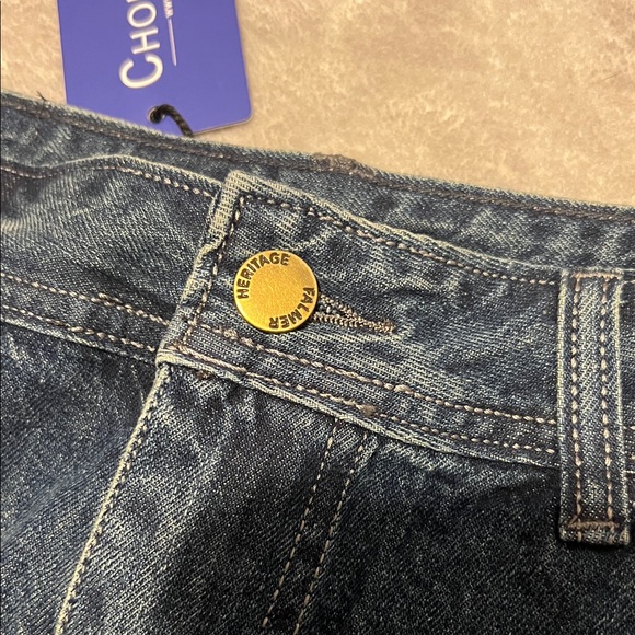 Chouyatou Women's Mini Denim Skirt - Dark Blue size Medium - Picture 2 of 5